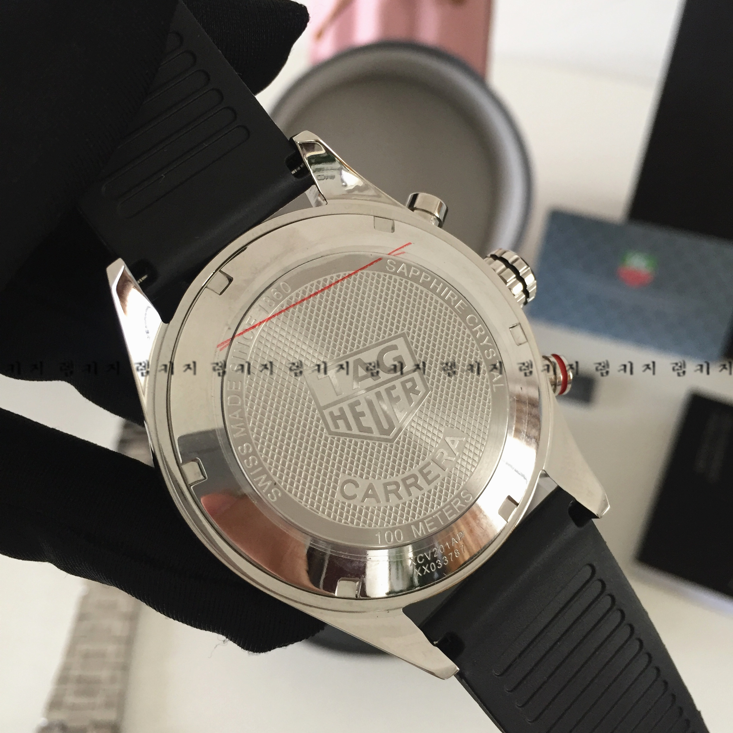 태그호이어 모나코 그랜드 프릭스 우레탄시계